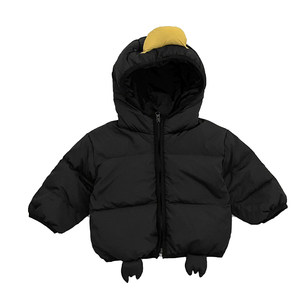 
Boys winter cartoon down jacket suit baby thickened hooded jacket warm base layer baby fleece pants