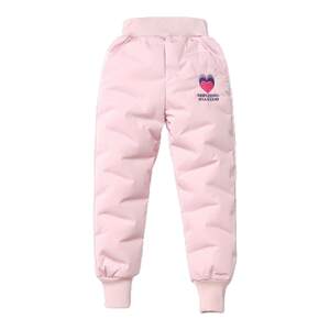 
Winter down pants for boys and girls, white duck down baby pants, medium and large children's warm pants for outer wear, thickened for windproof and cold resistance
