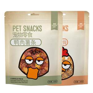 Yihe duck potato barbon snack grinding rogue puppies puppies clean teeth training small dog pet snack 400g