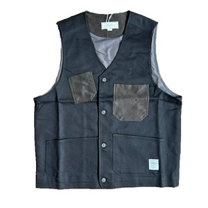 
American retro stacked hunting vest workwear multi-pocket Ami khaki outer vest jacket Japanese trendy brand for men