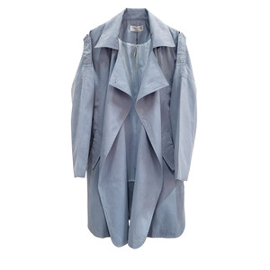 
This year's popular casual windbreaker coat women's Korean style coat spring and autumn cape style mid-length small foreign trade tail