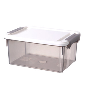 Storage box plastic storage box clothes box transparent storage box small covered with lid toy home finishing box
