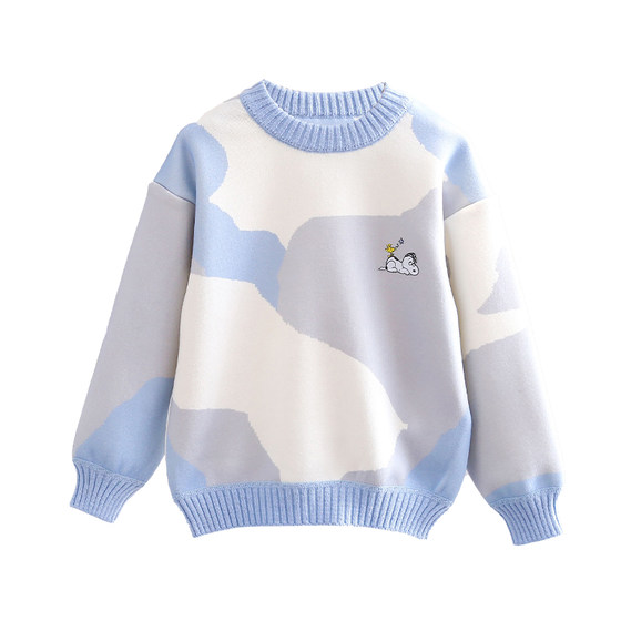 
Snoopy children's sweater winter 2026 new baby velvet thickened pullover top boy's warm sweater