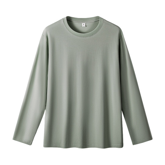 NetEase carefully selects long-sleeved T-shirts, 2025 new heavyweight loose casual tops, same-style bottoming shirts for men and women in all seasons