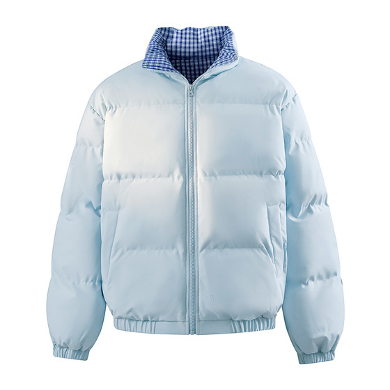 
Wukong is in stock. Winter trendy brand plaid thickened stand-up collar cotton coat for men 2025 couple warm and versatile bread jacket