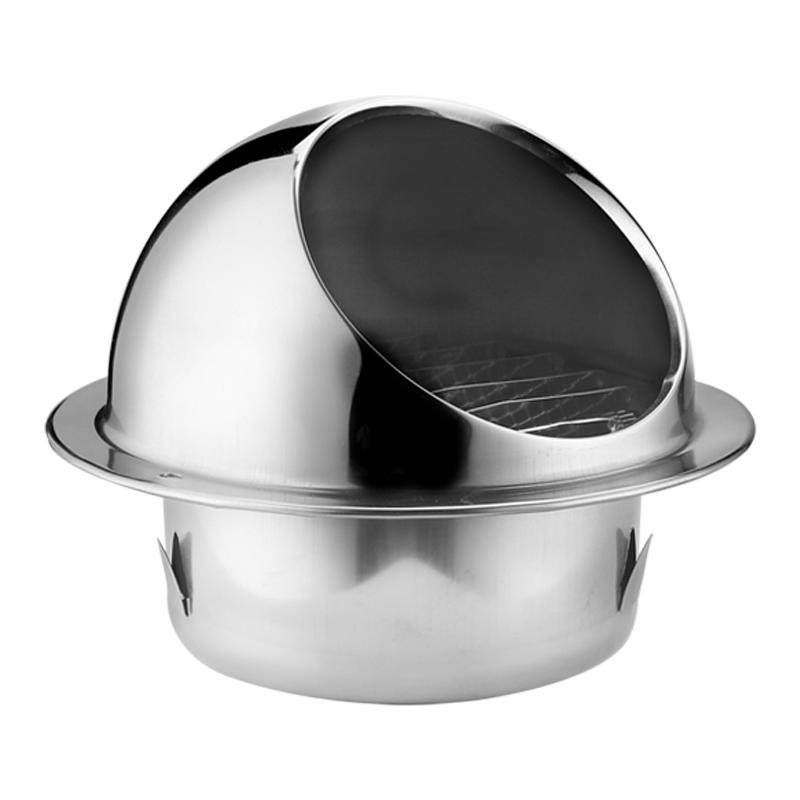 304 Stainless Steel Hood Windproof Cover Fresh Air Exhaust Vent Range ...