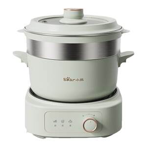 Bear electric cooking pot split-type small electric pot small electric hot pot all-in-one multi-functional dormitory household instant noodles electric wok