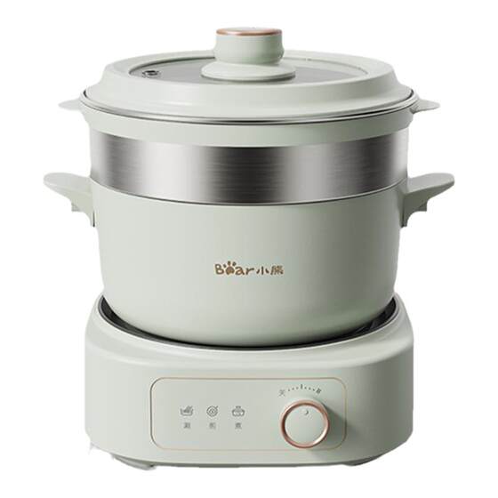 Bear electric cooking pot split-type small electric pot small electric hot pot all-in-one multi-functional dormitory household instant noodles electric wok