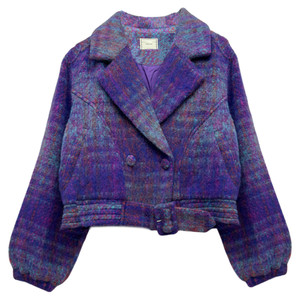 
Winter vintage style Japanese style vintage French art style loose woolen wool short coat