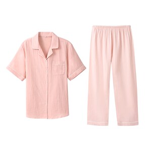 
[Same style in shopping malls] Ancient and modern 26 new models of pure cotton home clothes for men and women, loose version of short-sleeved trousers and pajamas