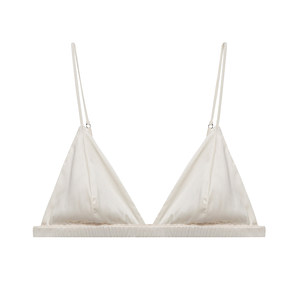 Foley girl French triangular cup underwear women's thin style without steel rings, small breasts, non-empty cups, bras, thin shoulder straps, bra