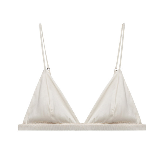 Foley girl French triangular cup underwear women's thin style without steel rings, small breasts, non-empty cups, bras, thin shoulder straps, bra