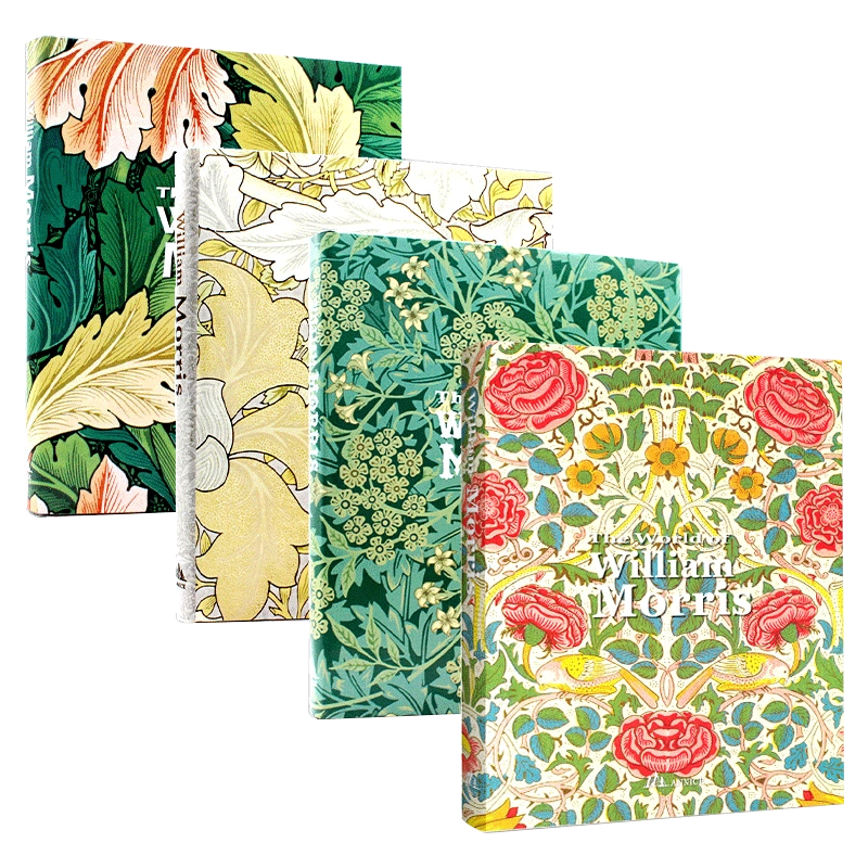 William Morris 画集 正版William Morris 威廉莫里斯画集经典作品与素描精装繁体中文版彩铅
