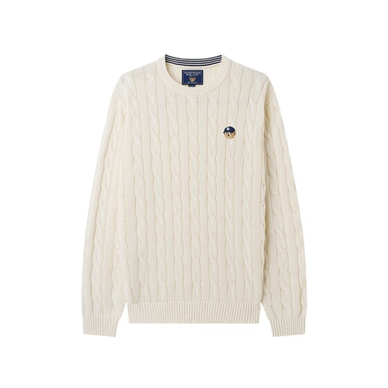 
TeenieWeenie Bear Men's Wear 2026 Spring New Pure Cotton American Retro Sweater Knitwear Men