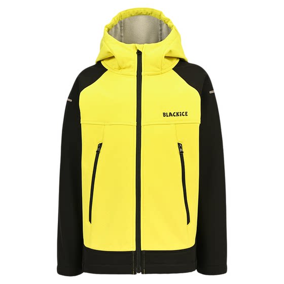
Black Ice Outdoor Children's Soft Shell Jacket Spring Men's and Women's Sports Windproof Warm and Velvet Hooded Casual Jacket 9225