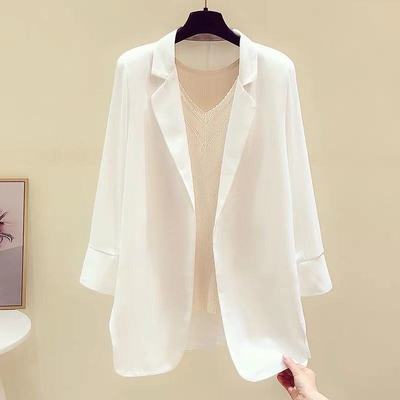 taobao agent Summer thin classic suit jacket, autumn white shiffon top, 2022 collection