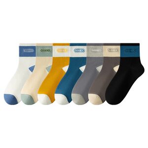 
Socks men's mid-calf socks 2026 spring and autumn cotton socks deodorant sports socks summer boys ins trendy short socks