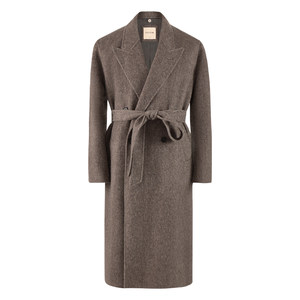 
[Camel Hair Wool] CULTUM autumn and winter double-breasted loose long double-sided woolen coat men's woolen coat