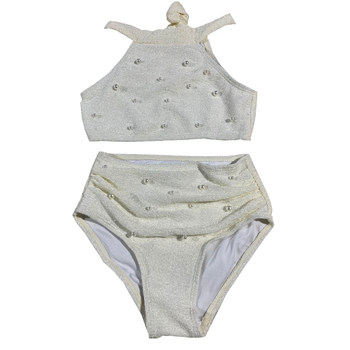 Parent -child swimsuit hot spring Bikini long -sleeved sunscreen
