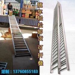 New unloading slide, beverage, beer and frozen goods handling tool, unpowered roller conveyor, foldable and lightweight