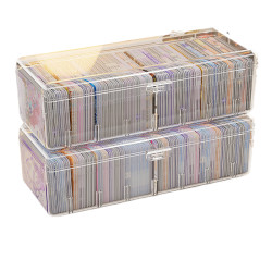 Photo card storage box flip cover acrylic bar