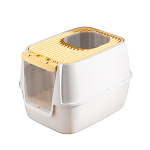 
Cat litter box extra large anti-splash and anti-odor fully enclosed cat toilet double-layer pet new container Maine Coon cat