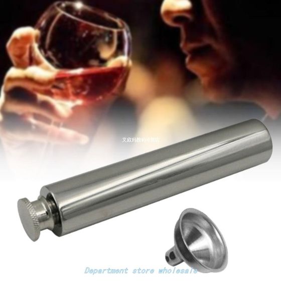 Portable Wine Bottle Outdoor Whiskey Flat Bottomed Mini Home