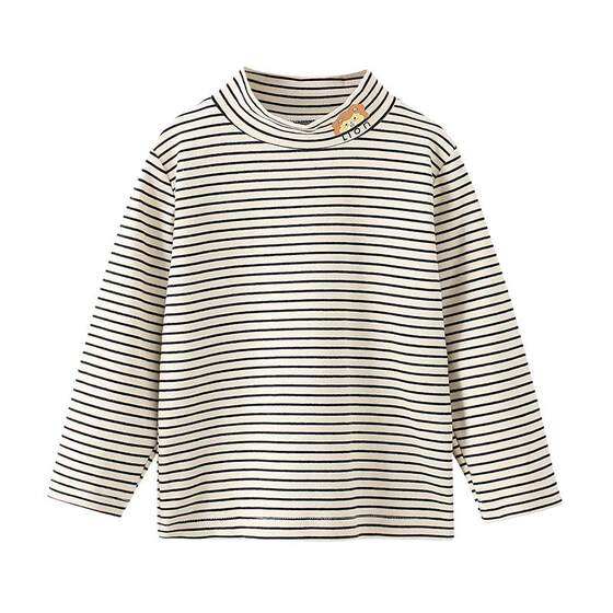 
Boys and girls long-sleeved tops half turtleneck children's T-shirt bottoming shirt pure cotton baby autumn clothing inner wear spring and autumn category A