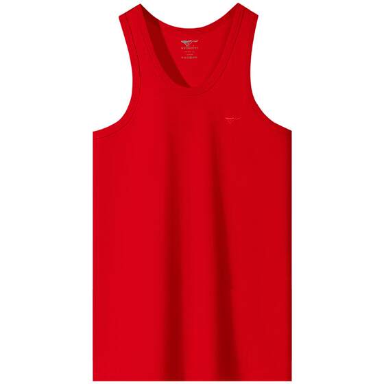 
Septwolves Men's Vest Pure Cotton Zodiac Year Red Wedding Underwear Socks Clothes Year of the Horse Bottoming Underwear Singlet