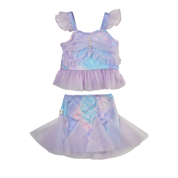 2025 new girls split swimsuit princess skirt style