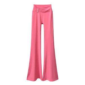 
LULU's same style yoga pants for women, high-waisted, hip-lifting, tight-fitting, high-elasticity, fashionable, running, fitness outer wear, bell-bottom pants