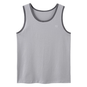 
Pure cotton pajamas men's single-piece top vest summer middle-aged and elderly plus size casual cotton can be worn outside home clothes