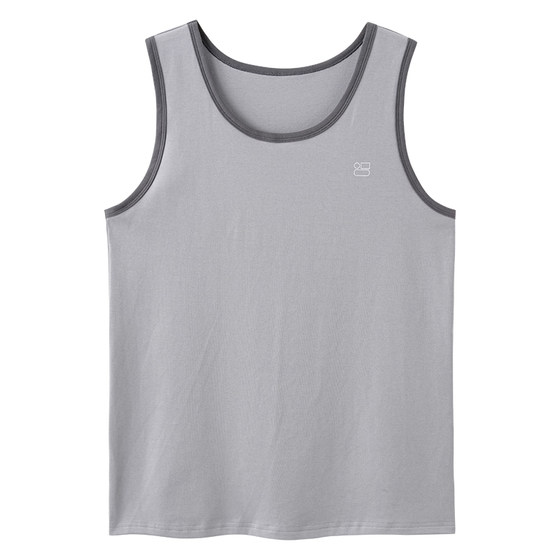 
Pure cotton pajamas men's single-piece top vest summer middle-aged and elderly plus size casual cotton can be worn outside home clothes