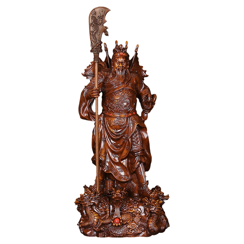 關公武将像 高約48cm Amazon.com: Thcbme 武财关公像摆件家用客厅供奉关羽关二爷神像