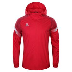 
KELME Karme running windbreaker autumn and winter training suit women woven jacket windproof hooded long sleeve jacket men