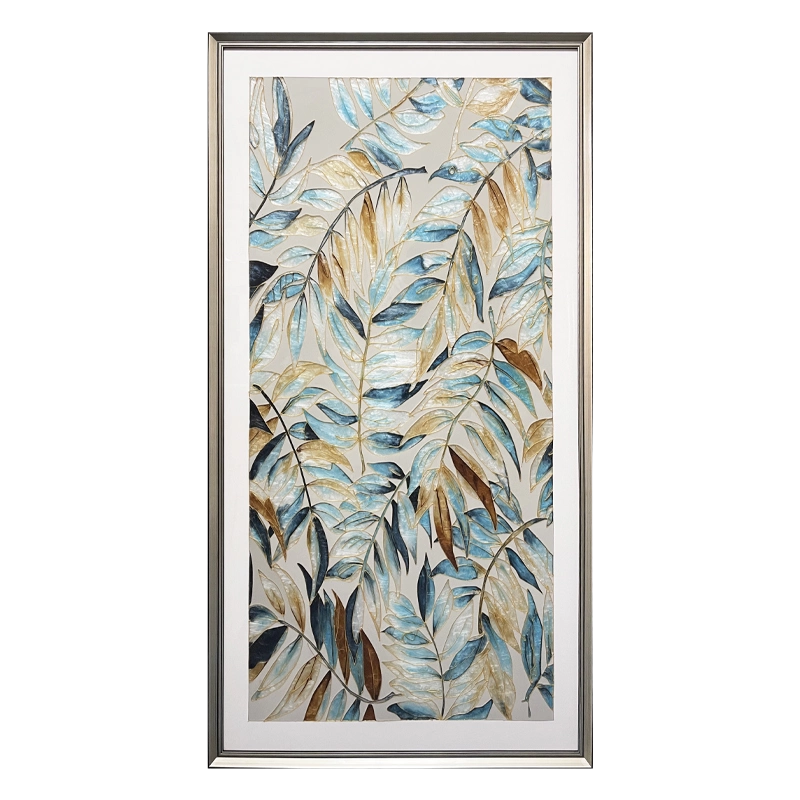珐琅彩装饰画 瑞杰珐琅彩画《璀璨》现代轻奢入户玄关装饰画高档抽象艺术挂画
