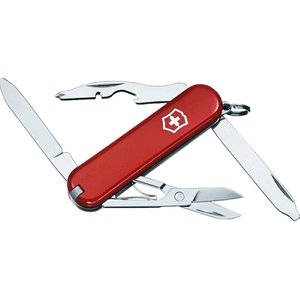 Victorian Swiss Army Knife 58mm Xiaoyao School Red 0.6363 Mini Multifunctional Folding Knife Swiss Sergeant Knife