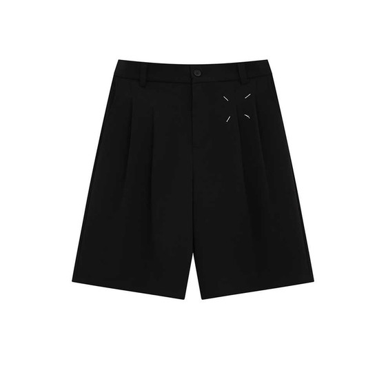 
Summer Japanese retro casual short trousers, loose wide-leg shorts, three-quarter pants, men's and women's trendy college style pants