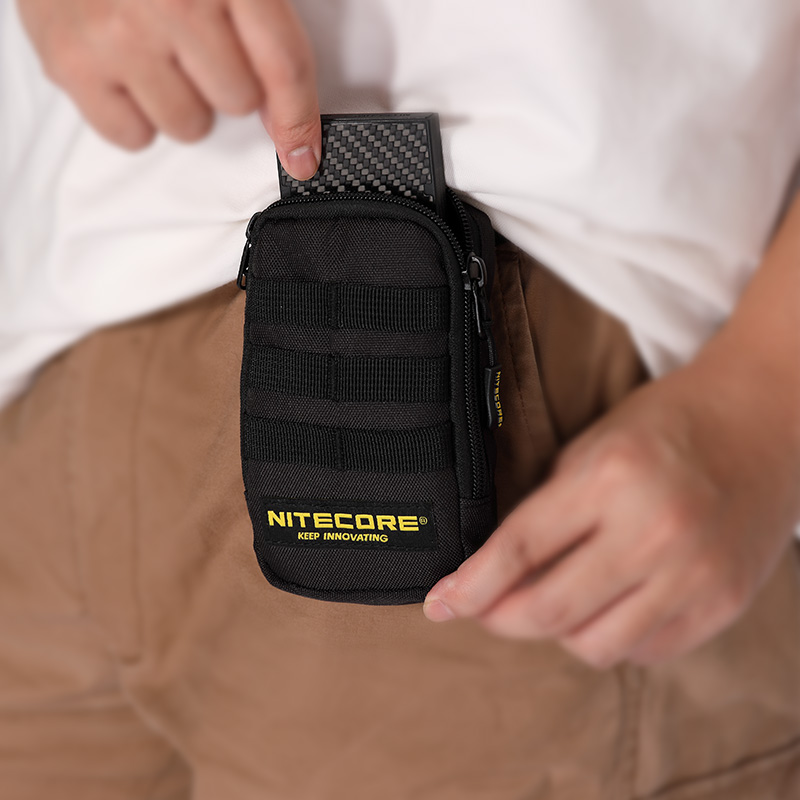 奈特科尔户外运动副包吹气宝装备收纳腰包小挂包EDC相机电池NPP30