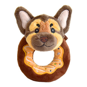 
YAOMLAND dog toy donut puppy molar doll interactive tug-of-war bite-resistant and tear-resistant toy for small and medium-sized dogs