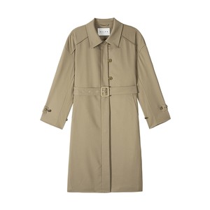 
[Smooth Laiser] MSLAN Spring Intellectual Literary Long Silhouette Trench Coat MFCE2403