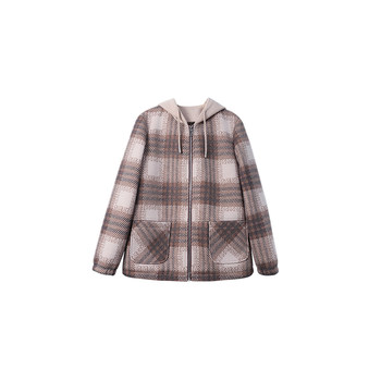 
New autumn plaid coat for middle-aged and elderly mothers