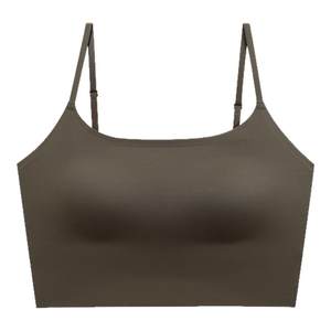 
Stainless vest integrated chest pad underwear for women with invisible liquid foundation for beautiful back anti-exposure bra strap