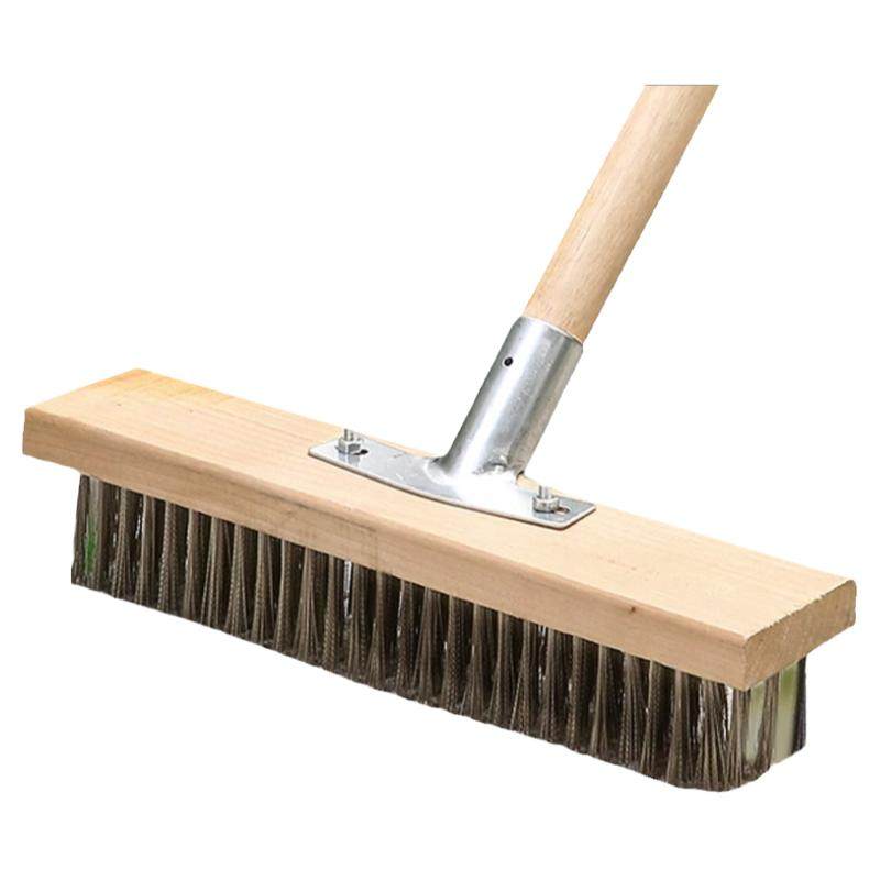 Brosse à Récurer Métallique Sans Manche 20 Cm - Tête En Acier Inoxydable Pour Nettoyer Mousse, Sols, Grill - 3