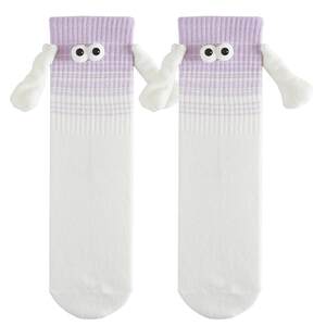 
Magnetic socks holding hands for women, summer thin couple style, hand-holding cartoon cute socks for men