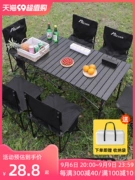 đồ chuẩn bị đi picnic Maszhe Ngoài Trời Bàn Gấp Dã Ngoại Bộ Bàn Ghế Di Động Trứng Cuộn Bàn Siêu Nhẹ Bàn Cắm Trại Thiết Bị Tiếp Liệu bàn ghế camping dụng cụ cắm trại