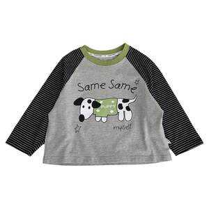 
Boys' pure cotton long-sleeved T-shirt spring and autumn children's stylish striped thin bottoming top children's cartoon raglan T-shirt