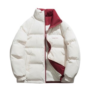 Goku's stock in winter new men's thickened cotton clothing men's tide brand simple couples warm wild noodle clothes cotton jacket