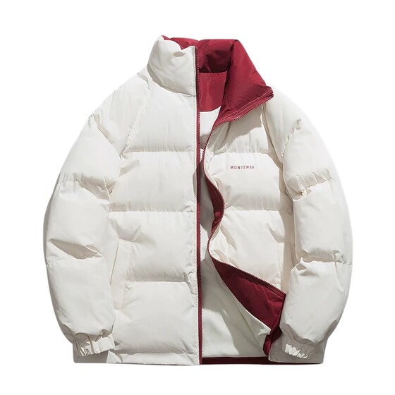 Goku's stock in winter new men's thickened cotton clothing men's tide brand simple couples warm wild noodle clothes cotton jacket