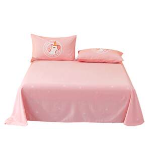 Mercury children's pure cotton grinding woolen bed sheet dormitory 100 whole cotton antibacterial printing A category of autumn and winter single
